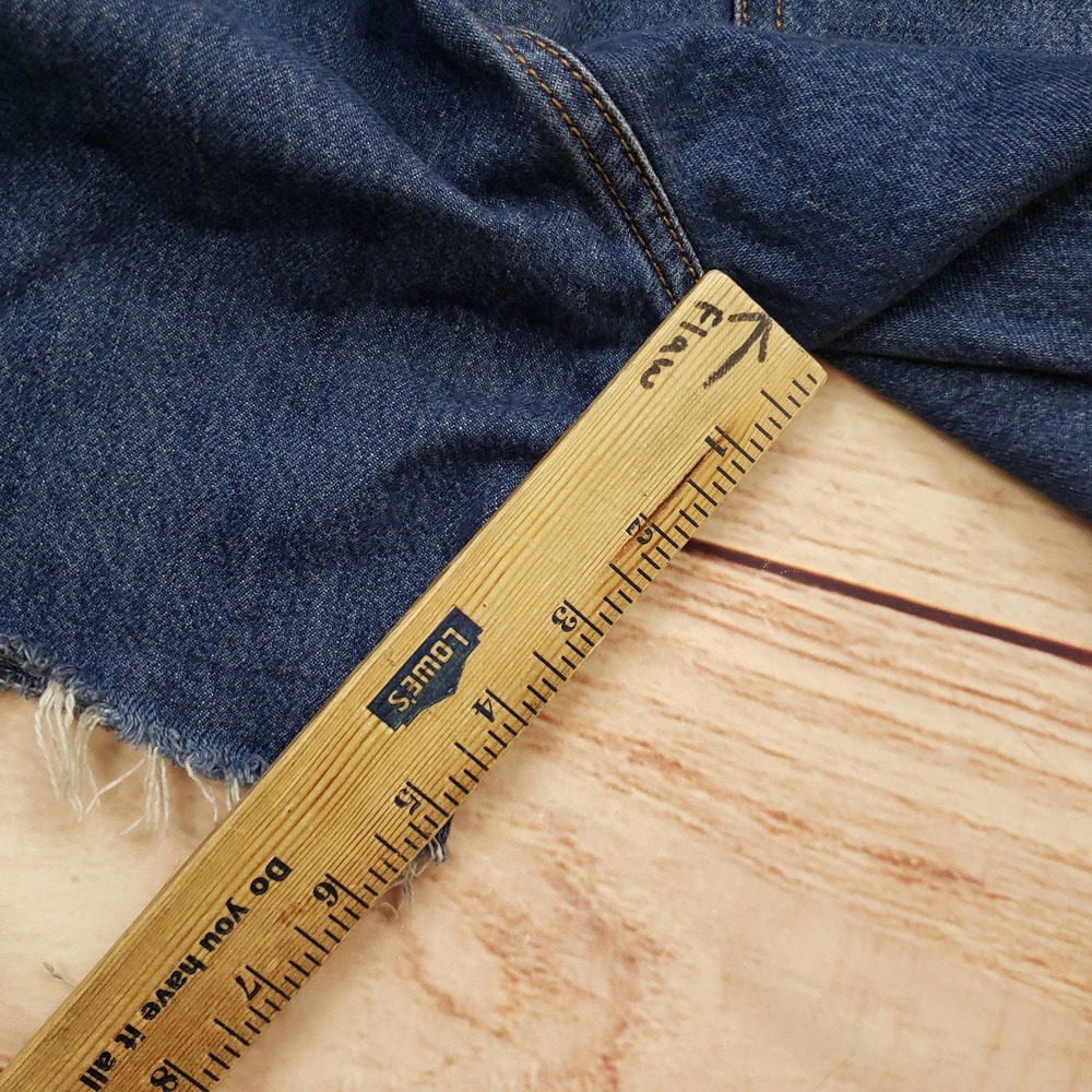 Levis 501 Shorts Womens 29 Blue High Rise Button Fly Denim Cut Off Medium Wash - Picture 9 of 10